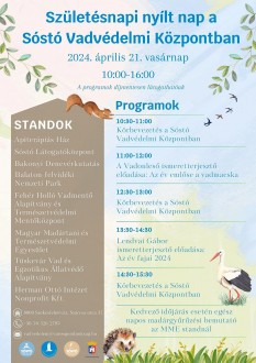 Nyílt nappal ünnepli születésnapját a Sóstó Vadvédelmi Központ